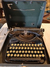 Vintage 1920s? 30s? CORONA FOUR PORTABLE No. 4 Typewriter with Case thumbnail