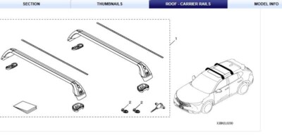 ACURA ADX 2025 ROOF RACK GENUINE OEM PART # 08L02-3BH-200 | eBay