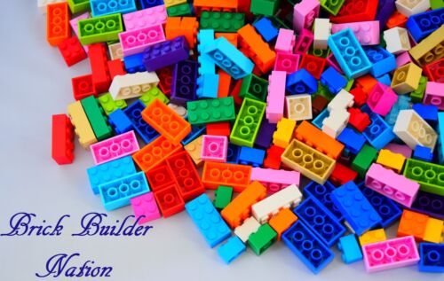 ☀️Lot de 100 blocs de briques LEGO 100 en vrac tailles mixtes mélange de pièces de construction de base #1 - Photo 1 sur 12