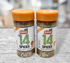 2 Badia 14 Spices Seasoning All Purpose No Salt Sodium Free/Sazon Sin Sal 4.25oz
