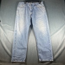 Vintage Levis 505 Mens Jeans Blue Straight Leg Regular Fit Size 38x30 Cotton