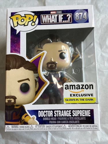 Funko Pop Marvel What If...? Doctor Strange Supreme #874 Amazon Exclusive GITD