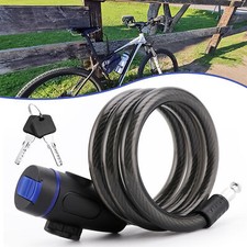90cm Bike Cable Lock With 2pcs Keys Heavy Duty Bicycle Lock Cable Anti-Theft