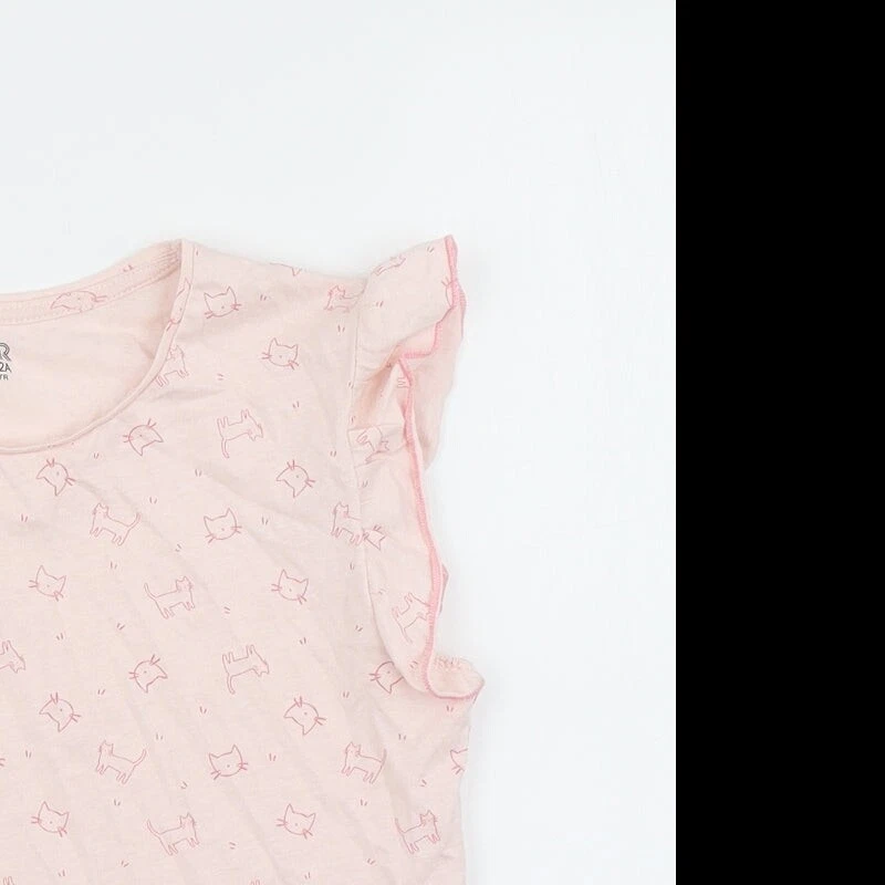 La Redoute Girls Pink Cotton blend T-Shirt Size 12 Years - Image 4 of 4