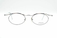 Vintage Alpina Voici Voila VV014 Gold Black Oval Glasses Frame NOS