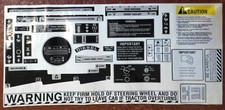 WARNING & OPERATION DECAL KIT COMPATIBLE WITH CASE IHC TRACTORS VARIOUS