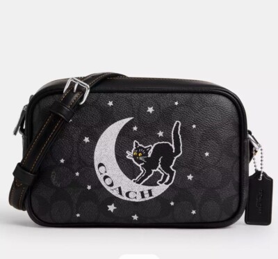 NWT Coach Halloween Jamie with Black Cat Print CY349