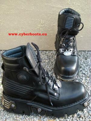 New Rock Boots M.924 - S1 Corran schwarz Gothic Biker Schuhe Größe 39 bis 46