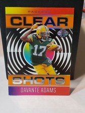 2021 Panini Illusions Clear Shots Orange Davante Adams #CS-8 Acetate