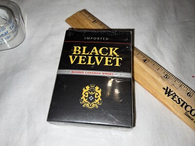 Black Velvet Blended Canadian Whiskey Playing Cards 2013 Vintage New SEALED DECK