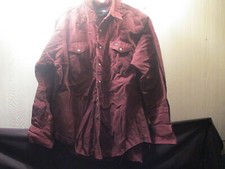 Men WRANGLER Pearl Snap Front Long Sleeve Shirt Size 17.5-36 Reg Fit X-Long Tail