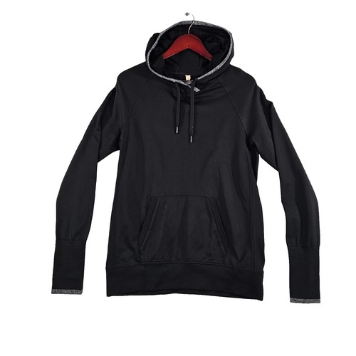 Liv & Lucy black zip-up hoodie, available in a women's size medium