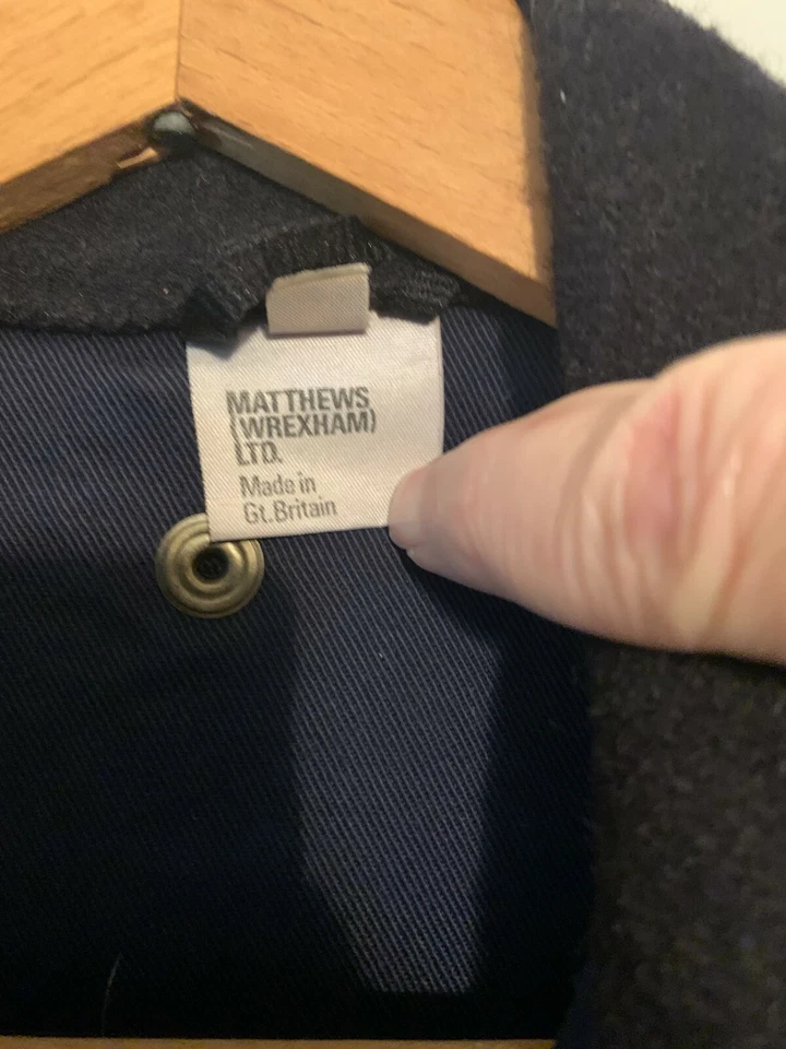 Abrigo de lana ignífugo vintage para hombre hecho en Reino Unido para British Gas Northwestern Foto 4 de 4