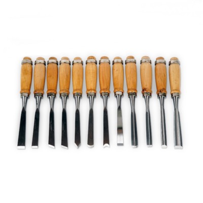 12x Chisel Kits Steel Wood Work Gouge Gravers Carpenter Craft Carving Tools Home