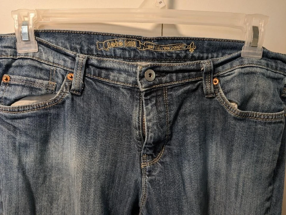 WOMEN'S JRs NOBO DENIM LOW-RISE BLUE JEANS Sz 13 Tall 32" Inseam - Image 2 of 4