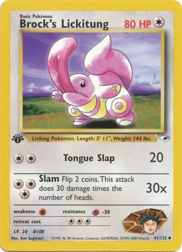 Brock's Lickitung 041/132 Gym Heroes