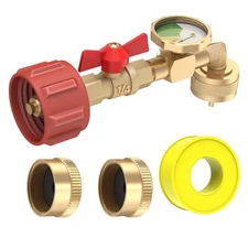 Propane Refill Elbow Adapter 1lb to 20lb QCC1 Propane Refill Elbow Adapter wi...