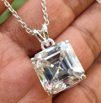 #ad #ad RARE 8.70 Ct Off White Diamond Solitaire Pendant Amazing Shine amp; Luster $175.50