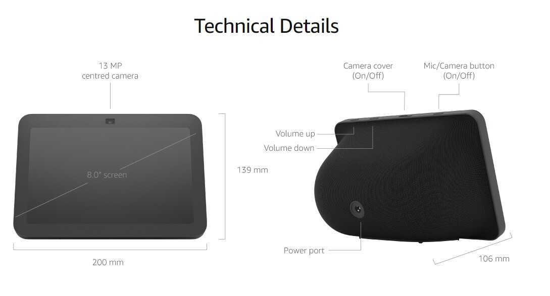 Amazon Echo Show 8 Gen 3 8