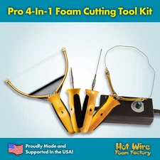 Hot Wire Foam Factory Pro Foam Cutting Kit Styrofoam, EPS & XPS Cutter