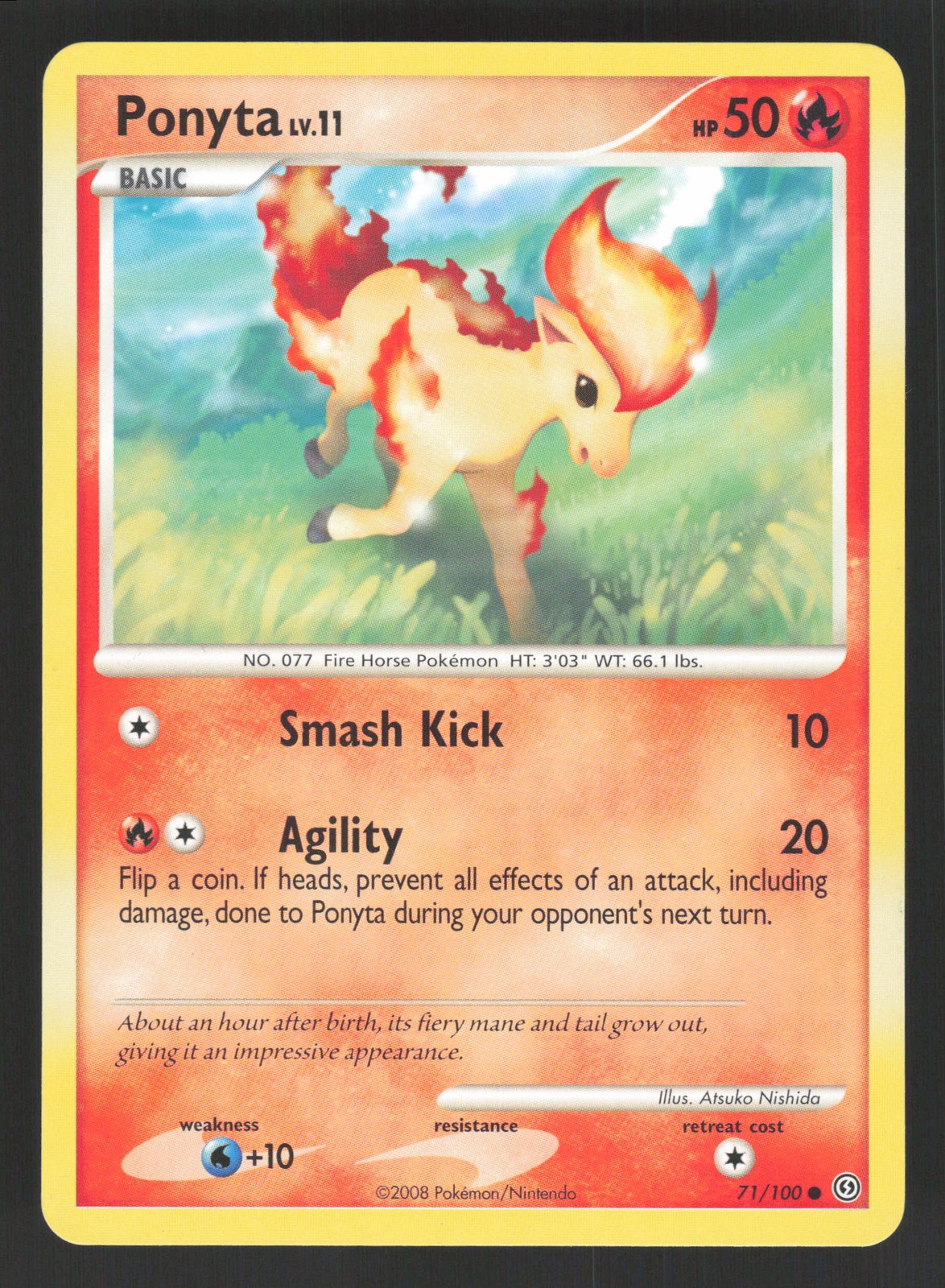 Ponyta 71/100 Pokemon TCG Stormfront LP
