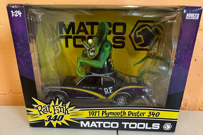 Rat Fink Matco Tools 1971 Plymouth Duster 340  1:24 Die cast Car New in Box NIB