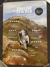 Listing image for ENGLISH TEACHER - THIS COULD BE TEXAS ALBUM - MERCURY PRIZE PROMO POSTER