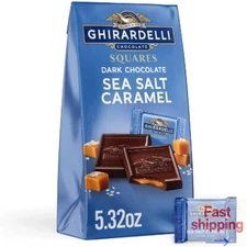 Ghirardelli Dark Chocolate Candy squares with Sea Salt Caramel Filling 15.9oz/1