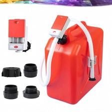 Fuel Transfer Pump with Auto Stop Sensor Overfill Protection,Gas Orange Red