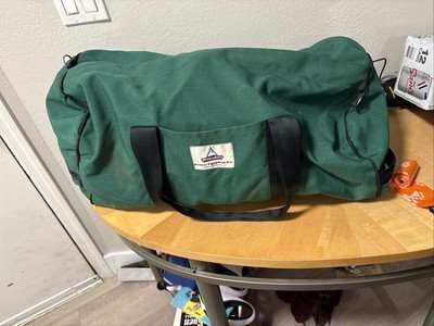 Vintage Rare  Holubar Outdoor Equipment Kits Duffel Bag  Green Nylon Boulder CO