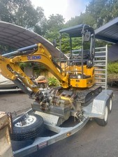 2021 XCMG XE17U Mini Excavator and Bonanza 2.8T plant trailer