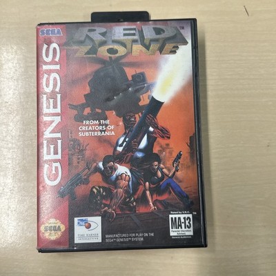 Red Zone Sega Genesis  Console System With Manual