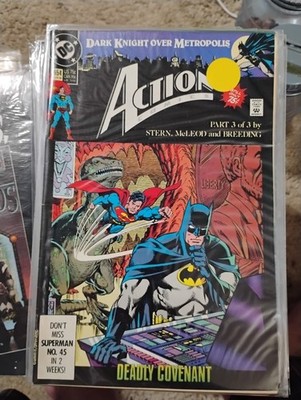 ACTION COMICS  #654  1990 DC  COMICS  SUPERMAN BATMAN