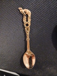Stainless Gold Mini Vintage Collectable  Spoon