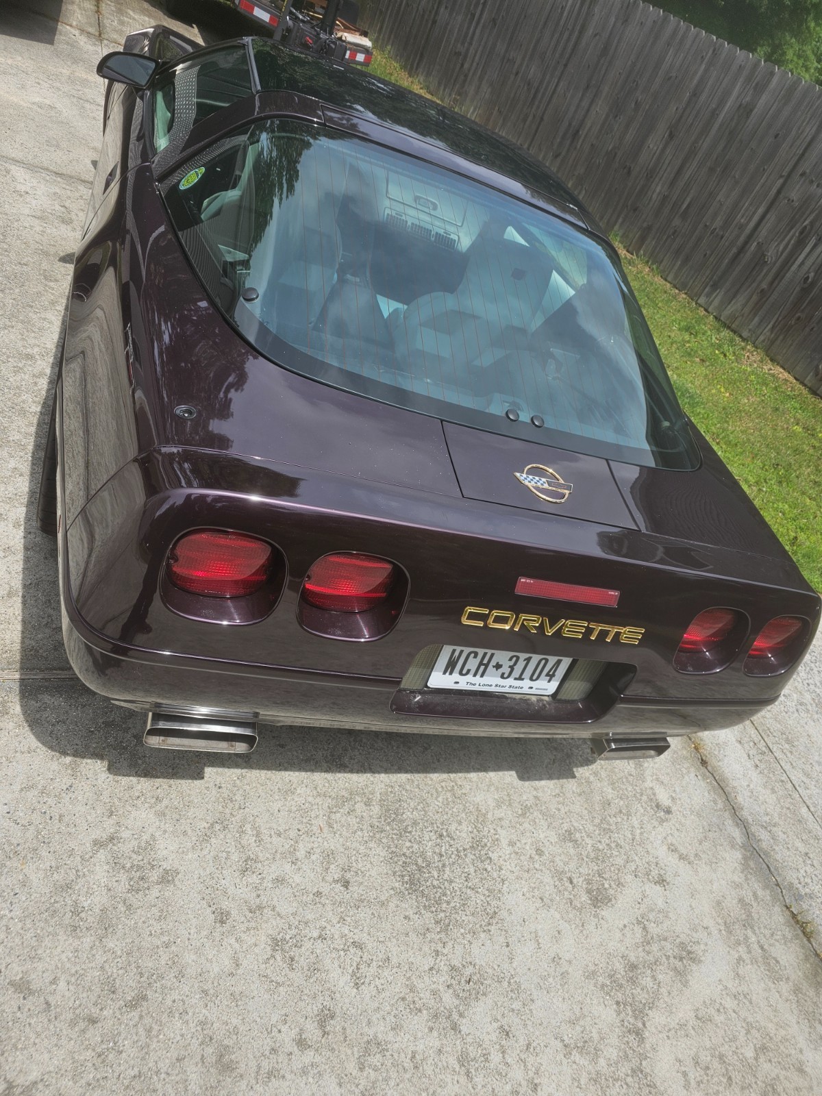 1993 Burgundy Chevrolet Corvette   | C4 Corvette Photo 3