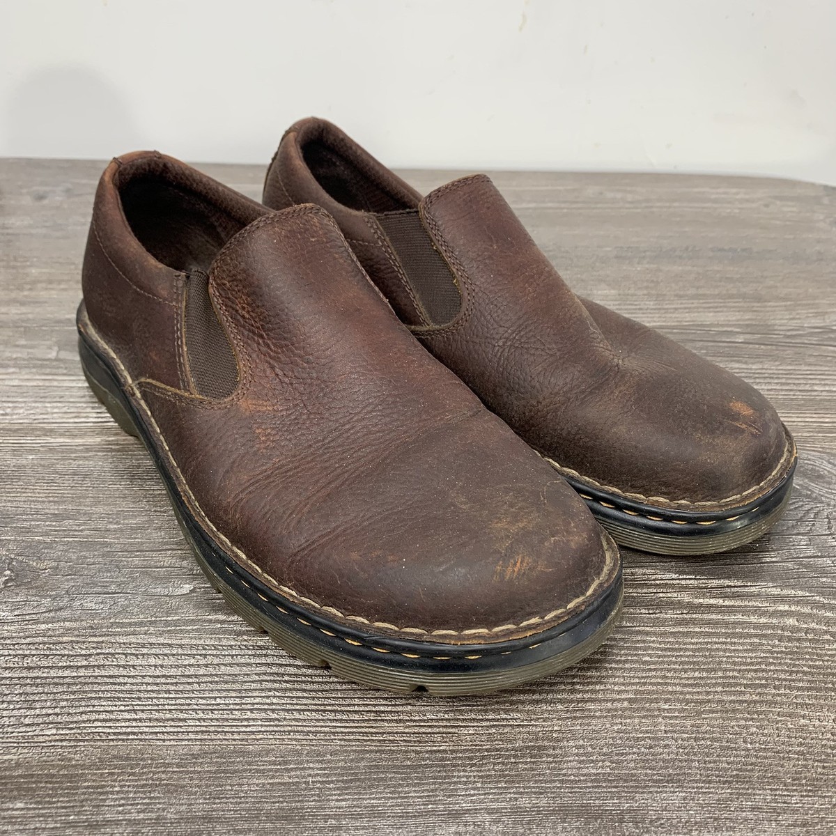 Dr. Martens Bryce - Brown Slip-on Leather Loafers - Men display picture 3