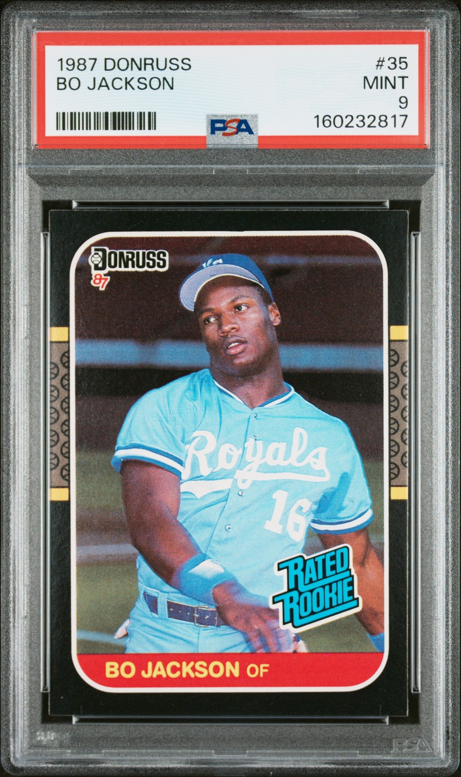 1987 DONRUSS #35 BO JACKSON ROOKIE RC PSA 9