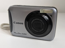 Canon Powershot A490 10.0MP Zoom Digital Camera - Tested & Working