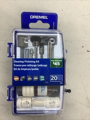 Dremel 726-01 Rotary Tool Accessory Kit, 20Pcs, W/Case (11007