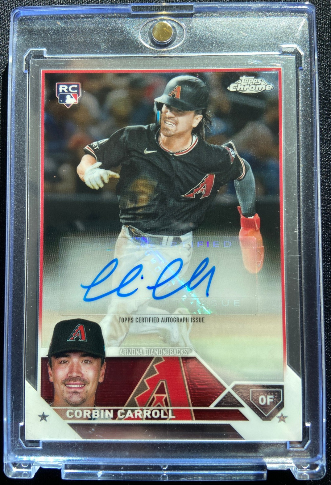 2023 Topps Chrome Update Series - Corbin Carroll Auto Rookie (AU,RC) #AC-CCA