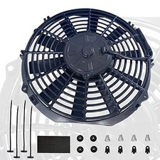 12 Inch Electric Radiator Cooling Fans Push Pull Universal Slim Fan 12V Mount