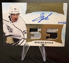 Quinton Byfield The Cup Honorable Numbers Rookies 2021-22 HR-QB Auto Patch #/55