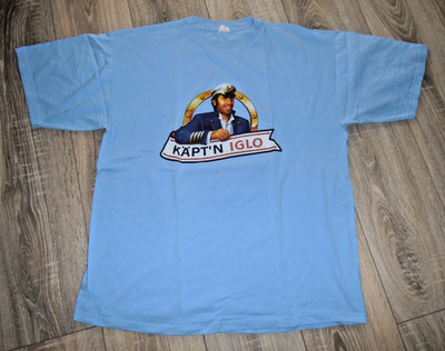 Iglo T-Shirt mit ''jungem'' Käpt´n in Gr. XL -  hellblau