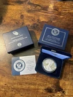 250th Anniversary US Navy American Eagle One Ounce Silver Proof Coin In Hand
