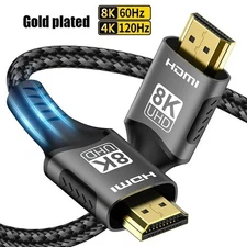 8K HDMI Cable 2.1 48Gbps 4K 120Hz 8K 60Hz HDR eARC for PS5 RTX 3080 PC TV