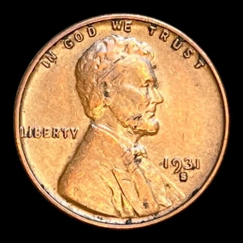 1931-S Key Date Lincoln Cent, XF+