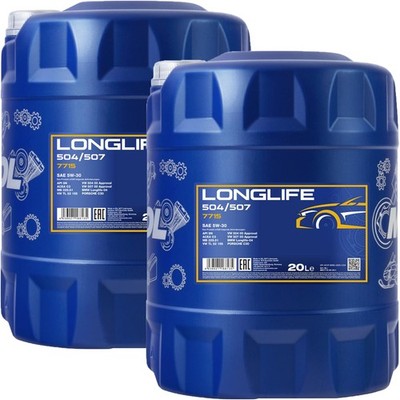 40L MANNOL 5W-30 LONGLIFE MOTORÖL für 504.00 507.00 LL-04 MB 229.51 C30 ÖL 5W30