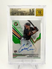 2024 Topps Pristine Colton Cowser Pristine Auto Green Pristine Refractor /150