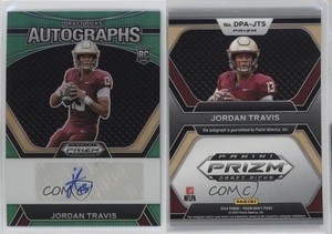 2024 Panini Prizm Draft Picks Green Jordan Travis #DPA-JTS Rookie Auto RC