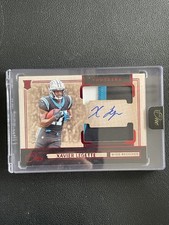 Xavier Legette 2024 Panini One Football Dual Patch Red Auto RC /75 #36